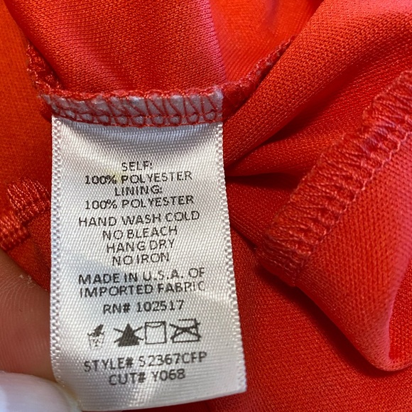 Soprano Nordstrom Pleated Red with Blue Floral Pleated Midi Skirt - Size Large - Picture 11 of 11